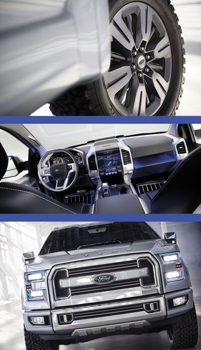 Detalhes da pick-up Ford Atlas Concept