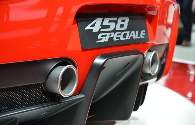 Detalhe da traseira da Ferrari 458 Italia Speciale