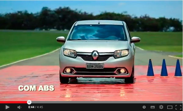 Renaul explica como funciona os freios ABS