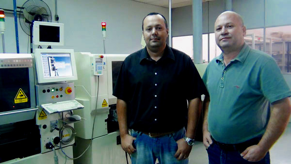 Fábio Melo e Márcio Reis, da Banda Audioparts, fabricante de equipamentos de som automotivo