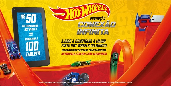Promoção Conexão Infinita Hot Wheels