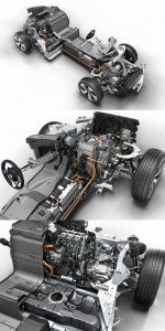 Baterias e motores do esportivo híbrido BMW i8