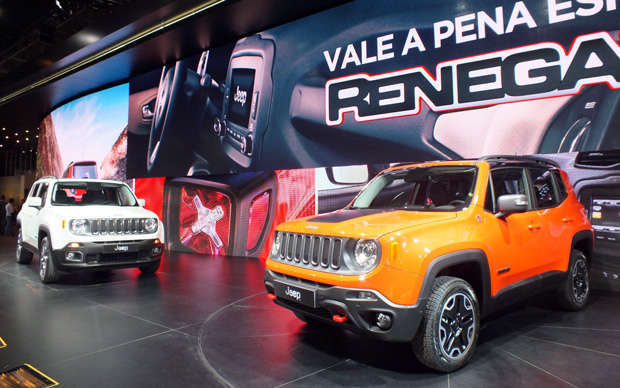 Modelos do Jeep Renegade no no Salão do Automóvel 2014