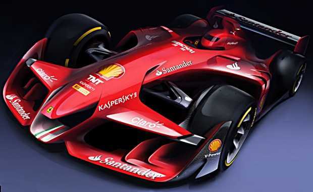 Novo conceito de carro de Fórmula 1 apresentado pela Ferrari
