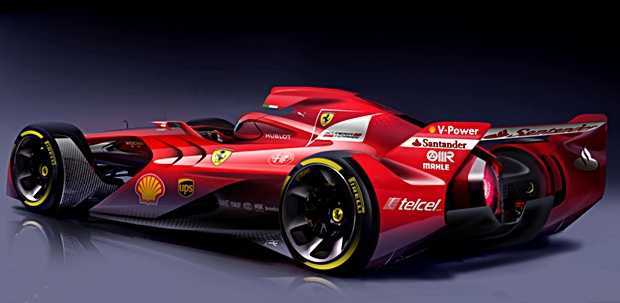 Novo conceito de carro de Fórmula 1 apresentado pela Ferrari