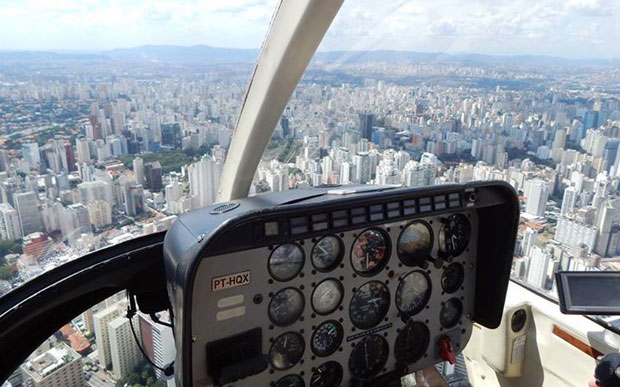 Passeio de helicóptero pelos principais pontos de São Paulo foi prêmio para participantes do ENAN 2015