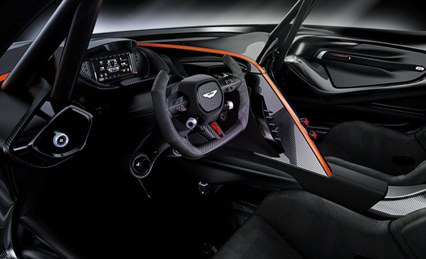 Interior do Aston Martin Vulcan