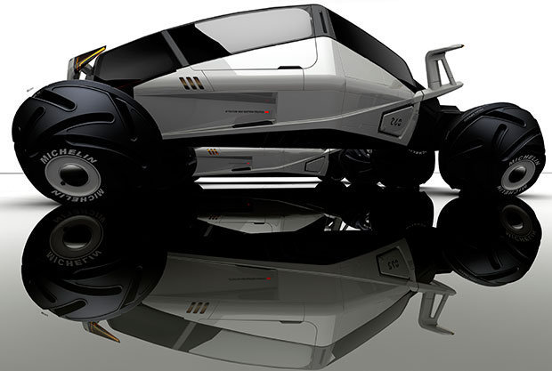 projeto do veículo Duality – The Ultimate Off Road Racer, do designer Fernando Ma