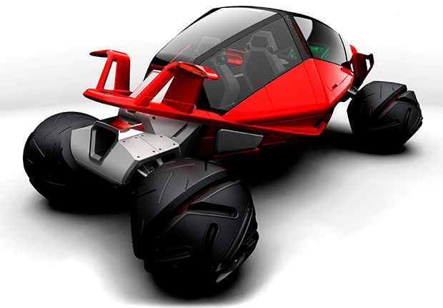 projeto do veículo Duality – The Ultimate Off Road Racer, do designer Fernando Machado