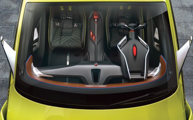 Vista superior da cabione do BMW 3.0 CSL Hommage concept
