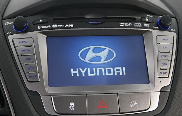 Central multimidia do SUV New Hyundai iX35