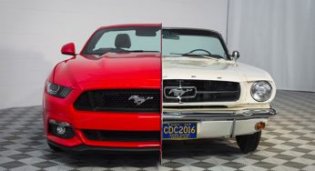 Exposição exibe fusão de duas gerações do Mustang