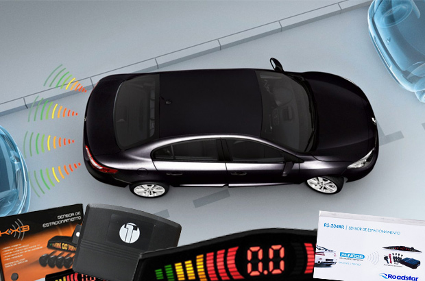 2. SENSOR DE ESTACIONAMENTO – Com as vagas escassas e apertadas das grandes cidades, a chance de amassar ou riscar um para-choque na hora de estacionar é grande. Os sensores de estacionamento emitem um aviso sonoro quando o veículo se aproxima de outro na baliza.