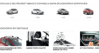 Portal oferece acessórios originais para os donos de Peugeot