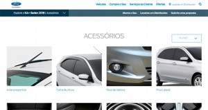 Ford adota novo padrão em seu site e insere configurador de acessórios