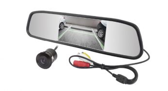 Retrovisor Espelho com Câmera de Ré 2×1, da RayX