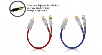Cabo RCA Prime Y Plug Metal, da Tech One