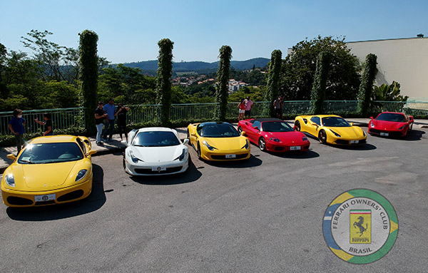 Clube Oficial da Ferrari no Brasil realiza seu primeiro evento no interior de SP