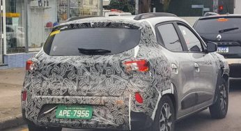 Renault já testa o novo Kwid 2022 no Brasil; modelo foi visto rodando no Paraná