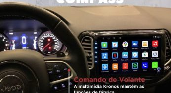 Kronos destaca central multimídia 10” para o Jeep Compass