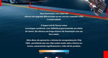 Taurus destaca linha LED de lâmpadas automotivas
