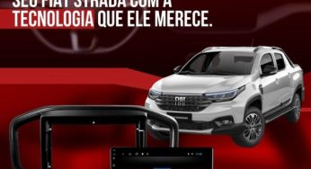 Jr8 Imports destaca central multimídia para Fiat Strada