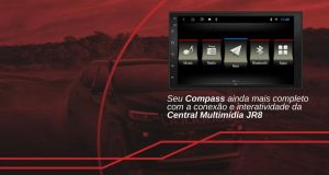 JR8 Imports destaca central multimídia para Jeep Compass