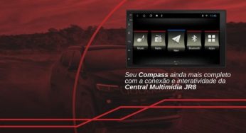 JR8 Imports destaca central multimídia para Jeep Compass