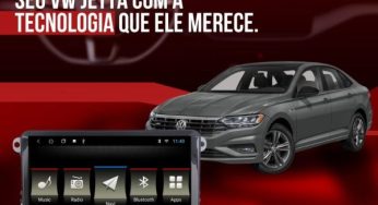 JR8 Imports destaca central multimídia para o Volkswagen Jetta