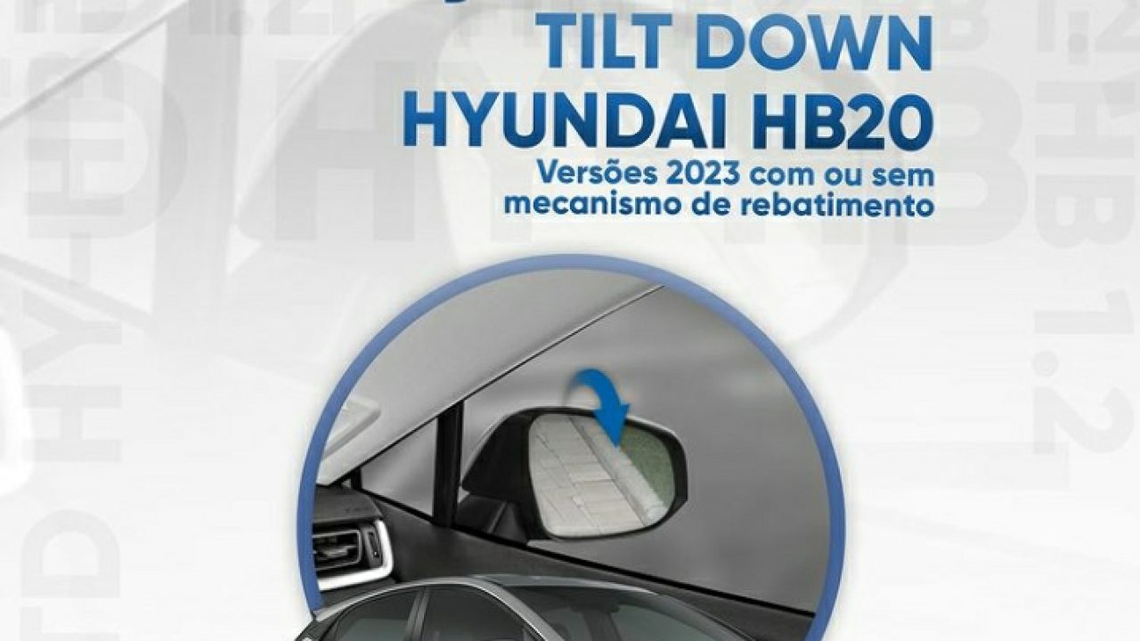 Modulo Tilt Down Rebatimento Hyundai Hb20 2020 a 2022