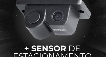 Tiger Auto destaca câmera de ré mais sensor de estacionamento acoplado