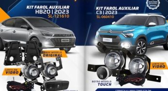 Shocklight lança KITs de faróis para os novos Citroën C3 e Hyundai HB20