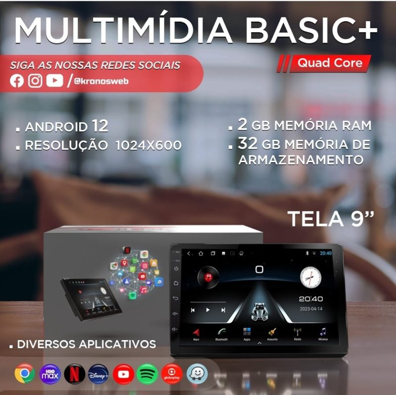 Kronos lança multimídia Basic+ de 9 polegadas - Portal Revista AutoMOTIVO